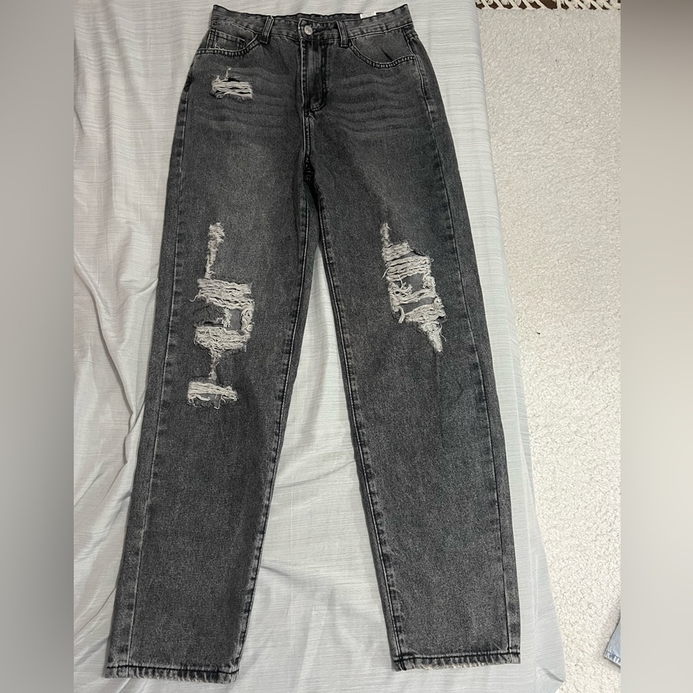 SHEIN Charcoal Denim Jeans